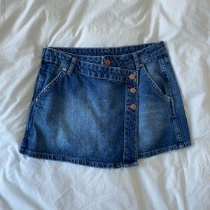Free people denim skirt